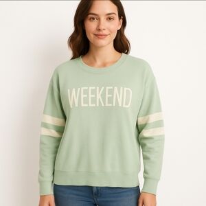 Philosophy Pale Green Womens Sweatshirt Plus Sz 1X